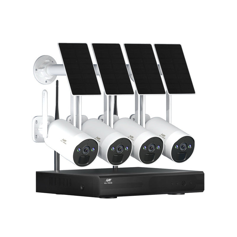 UL-tech 4MP Wireless Solar CCTV Security Camera 8CH NVR System