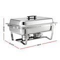 5-Star Chef Chafing Dish 9L 1-Pan Buffet Warmer Food Warmer Catering Server