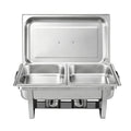 5-Star Chef Chafing Dish 8L 2-Pan Buffet Warmer Food Warmer Catering Server