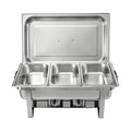 5-Star Chef Chafing Dish 7.5L 3-Pan Buffet Warmer Food Warmer Catering Server