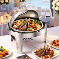 5-Star Chef 9L Chafing Dish Buffet Warmer Food Warmer Catering Server Round