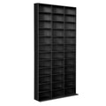 Artiss CD Storage Rack Bookshelf Black 5 Tier