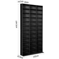 Artiss CD Storage Rack Bookshelf Black 5 Tier