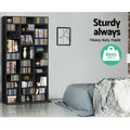 Artiss CD Storage Rack Bookshelf Black 5 Tier