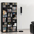 Artiss CD Storage Rack Bookshelf Black 5 Tier