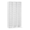 Artiss BERT CD Storage Rack White Bookshelf Organiser