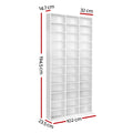 Artiss BERT CD Storage Rack White Bookshelf Organiser