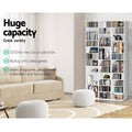 Artiss BERT CD Storage Rack White Bookshelf Organiser