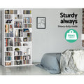 Artiss BERT CD Storage Rack White Bookshelf Organiser