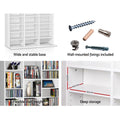 Artiss BERT CD Storage Rack White Bookshelf Organiser