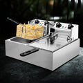 Devanti 20L Electric Deep Fryer Double Baskets 4400W