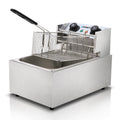 Devanti 10L Electric Deep Fryer Single Basket 2200W