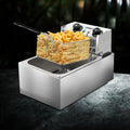Devanti 10L Electric Deep Fryer Single Basket 2200W