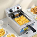 Devanti 3000W Electric Deep Fryer 10L Stainless Steel Basket Lid