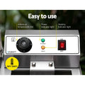 Devanti 20L Electric Deep Fryer Double Basket 6000W Oil Tap
