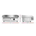 Devanti Electric Griddle 55cm 3000W Commercial BBQ Grill