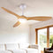 Devanti 52'' Ceiling Fan DC Motor w/Light w/Remote - Wood