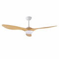Devanti 52'' Ceiling Fan DC Motor w/Light w/Remote - Wood