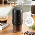 Devanti Electric Coffee Grinder USB-C Rechargeable 40 Grind Black