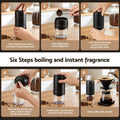 Devanti Electric Coffee Grinder USB-C Rechargeable 40 Grind Black