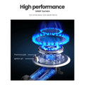 Comfee 60cm Gas Cooktop 4 Burner Stainless Steel NG LPG