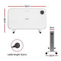 Devanti Electric Convection Heater Panel 2000W White