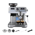 Devanti Coffee Machine Espresso Maker Grinder Milk Frother Steam Wand
