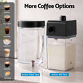Devanti Capsule Coffee Pod Machine with Milk Frother, Black