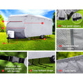 Weisshorn Caravan Cover 14-16ft 4 Layer UV Water Resistant