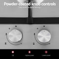 Devanti Gas Cooktop 30cm 2 Burner Silver