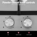Devanti Gas Cooktop 30cm 2 Burner Silver Stainless