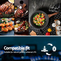 Devanti Gas Cooktop 30cm 2 Burner Silver Stainless