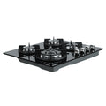 Devanti Gas Cooktop 60cm 4 Burner Black Stove