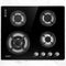 Devanti Gas Cooktop 60cm 4 Burner Black Stove