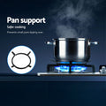 Devanti Gas Cooktop 60cm 4 Burner Silvir