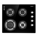 Devanti Gas Cooktop 60cm 4 Burner Stove Hob Black