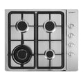 Devanti 60cm Gas Cooktop 4 Burner Silver