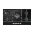 Devanti 90cm Gas Cooktop 5 Burner LPG NG Tempered Glass Hob Black
