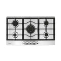 Devanti 90cm Gas Cooktop 5 Burner LPG NG Stainless Steel Hob Silver