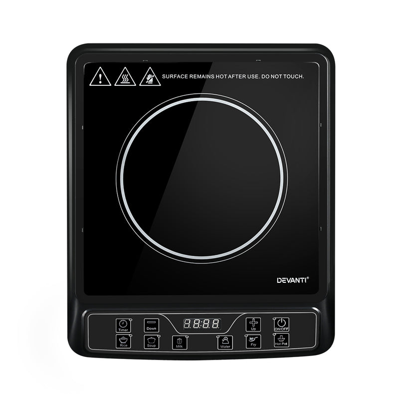 Devanti Induction Cooktop 30cm Portable Single Burner