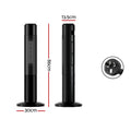 Devanti 2000W Ceramic Tower Heater 3D Flame Effect