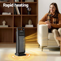 Devanti 2000W Ceramic Tower Heater Oscillating Black