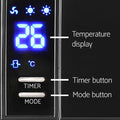 Devanti 2000W Wall Mounted Panel Heater Black
