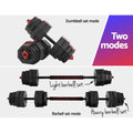 Everfit 40kg Dumbbells Barbell Set Adjustable Weight Lifting