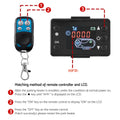 5KW Diesel Air Heater Portable Remote Control LCD Display Car RV Bus Boat