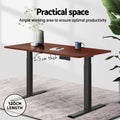 Artiss Standing Desk Top 120cm Walnut