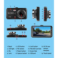 UL-tech Dash Camera 1080P Front Rear 4