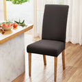 Artiss Dining Chair Covers 4x Spandex Stretch Dark Grey Slipcover