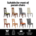 Artiss Dining Chair Covers 4x Spandex Stretch Dark Grey Slipcover