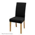 Artiss Dining Chair Covers 6x Spandex Stretch Slipcovers Black